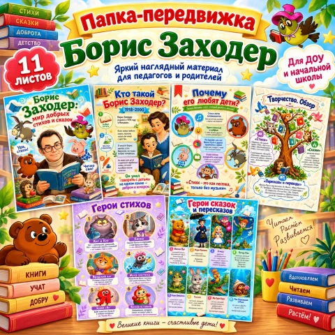 Папка-передвижка «Борис Заходер»