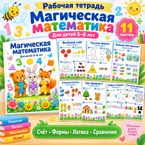 Рабочая тетрадь "Магическая математика"