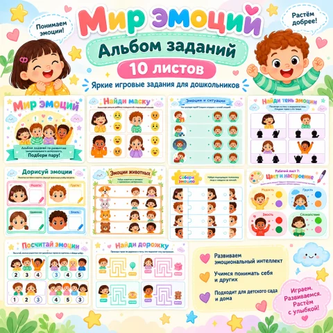 Альбом заданий «Мир эмоций»