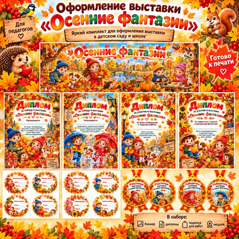 Оформление выставки «Осенние фантазии» — обложка