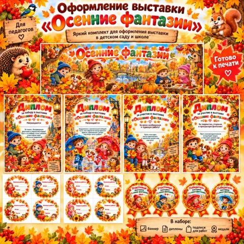 Оформление выставки «Осенние фантазии»