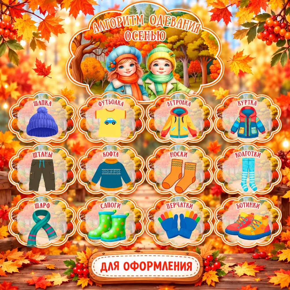 Оформление "Алгоритм одевания: Осень" — обложка