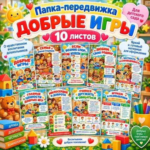 Папка - передвижка "Добрые игры"