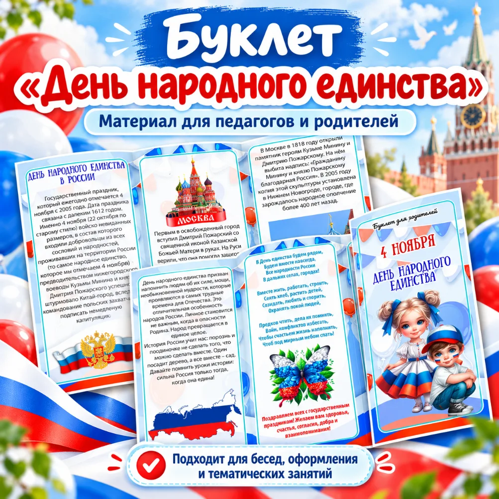 Буклет «День народного единства» — обложка