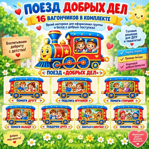 Оформление "Поезд добрых дел"