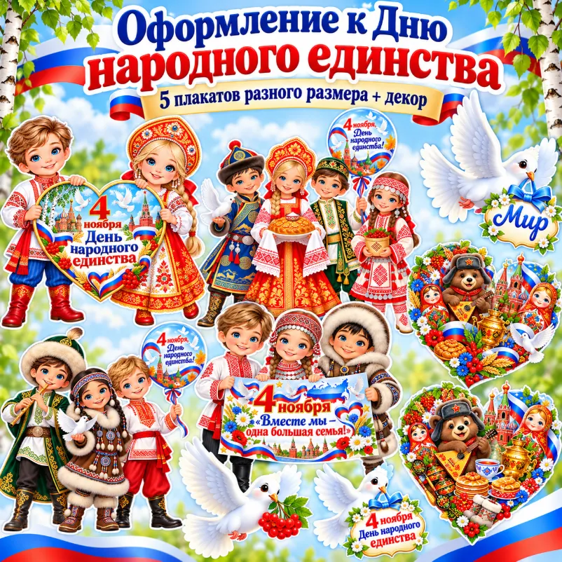 Оформление "4 ноября - День народного единства" — обложка