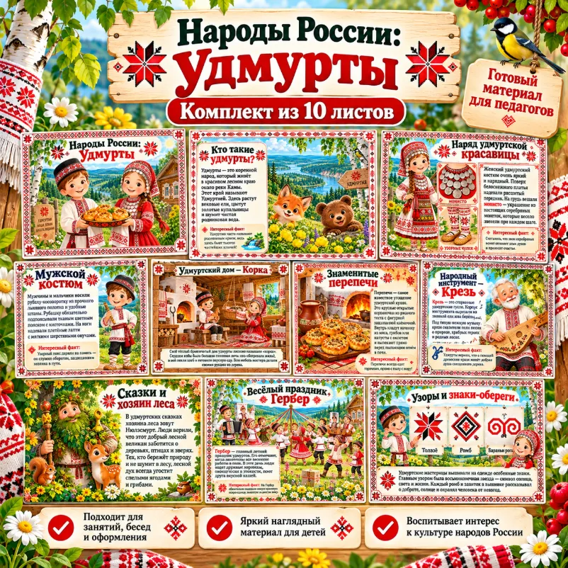 Народы России: Удмурты — обложка