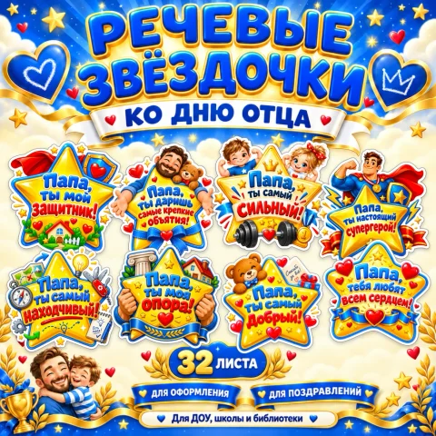 Речевые звёздочки ко Дню отца