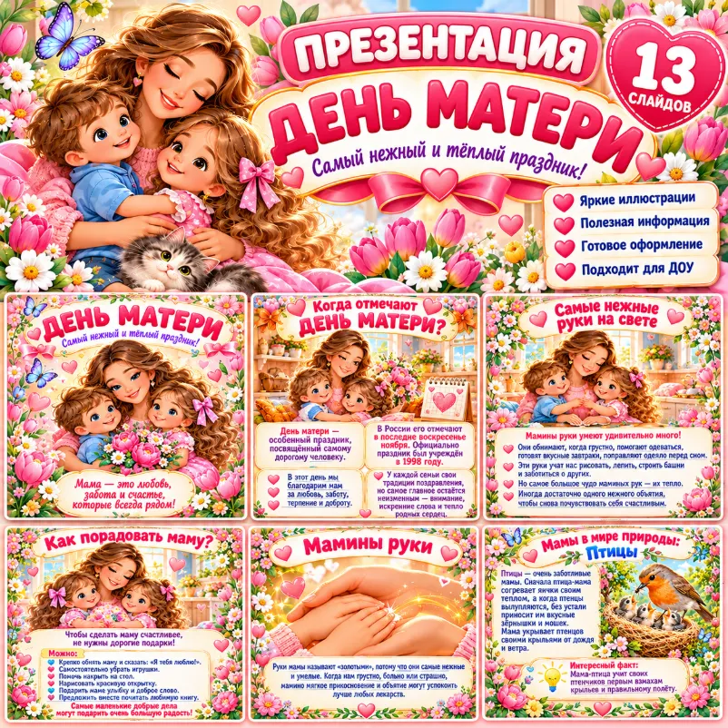 Презентация «День матери» — обложка
