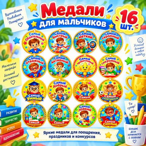 Медали для мальчиков