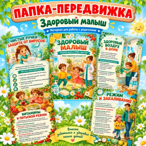 Папка-передвижка «Здоровый малыш»