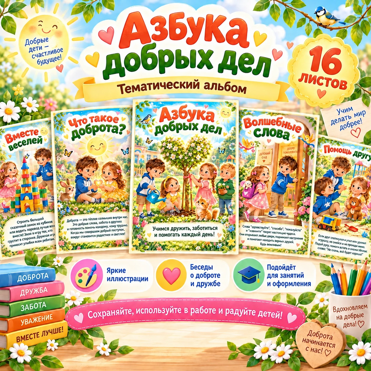 Тематический альбом "Азбука добрых дел" — обложка