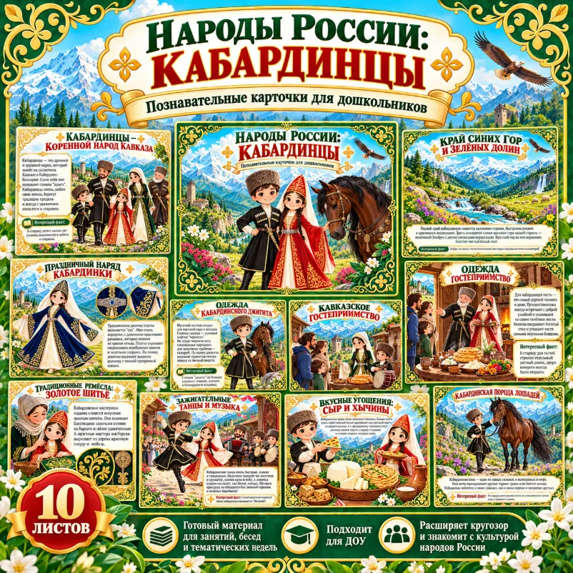 Народы России: Кабардинцы — обложка