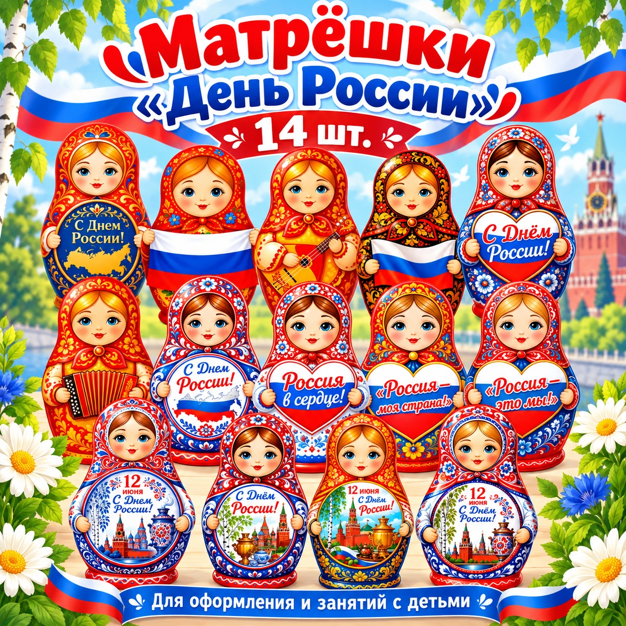 Матрёшки "День России" — обложка