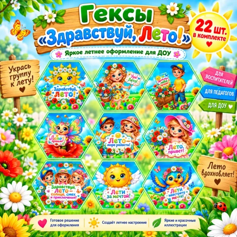 Гексы "Здравствуй, Лето!"