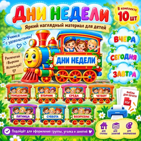 Поезд «Дни недели»