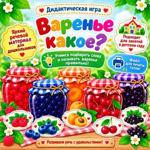 Дидактическая игра «Варенье какое?»