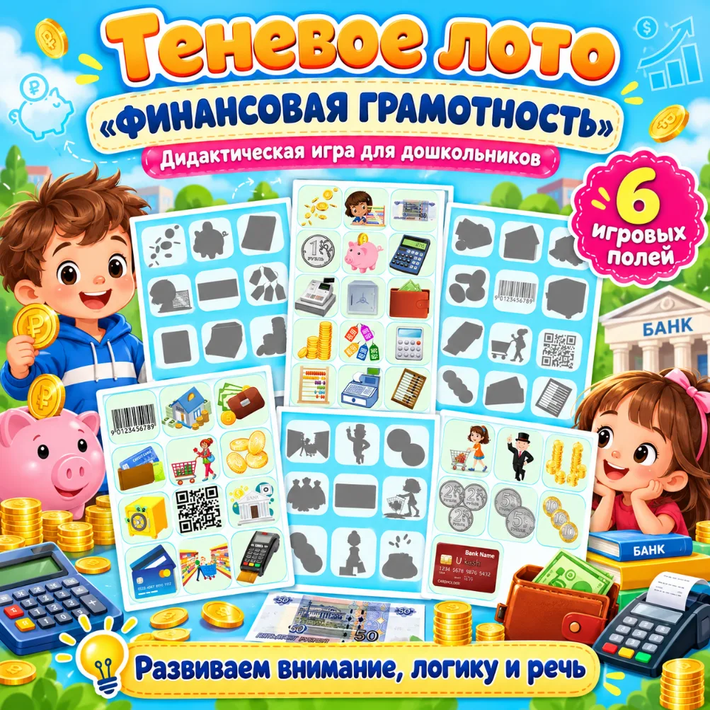 Теневое лото "Финансовая грамотность" — обложка