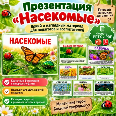 Презентация "Насекомые"