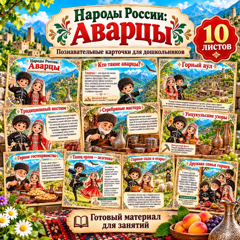 Народы России: Аварцы — обложка