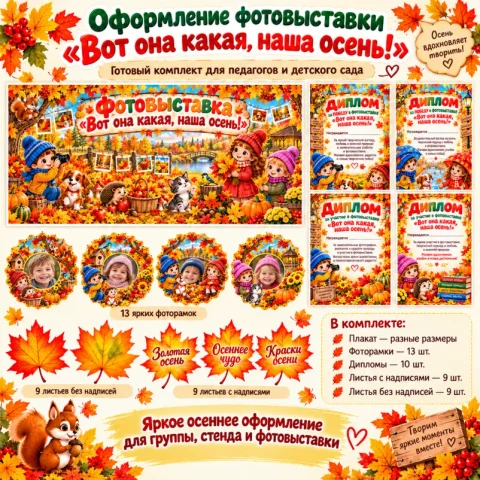 Фотовыставка «Вот она какая, наша осень!»