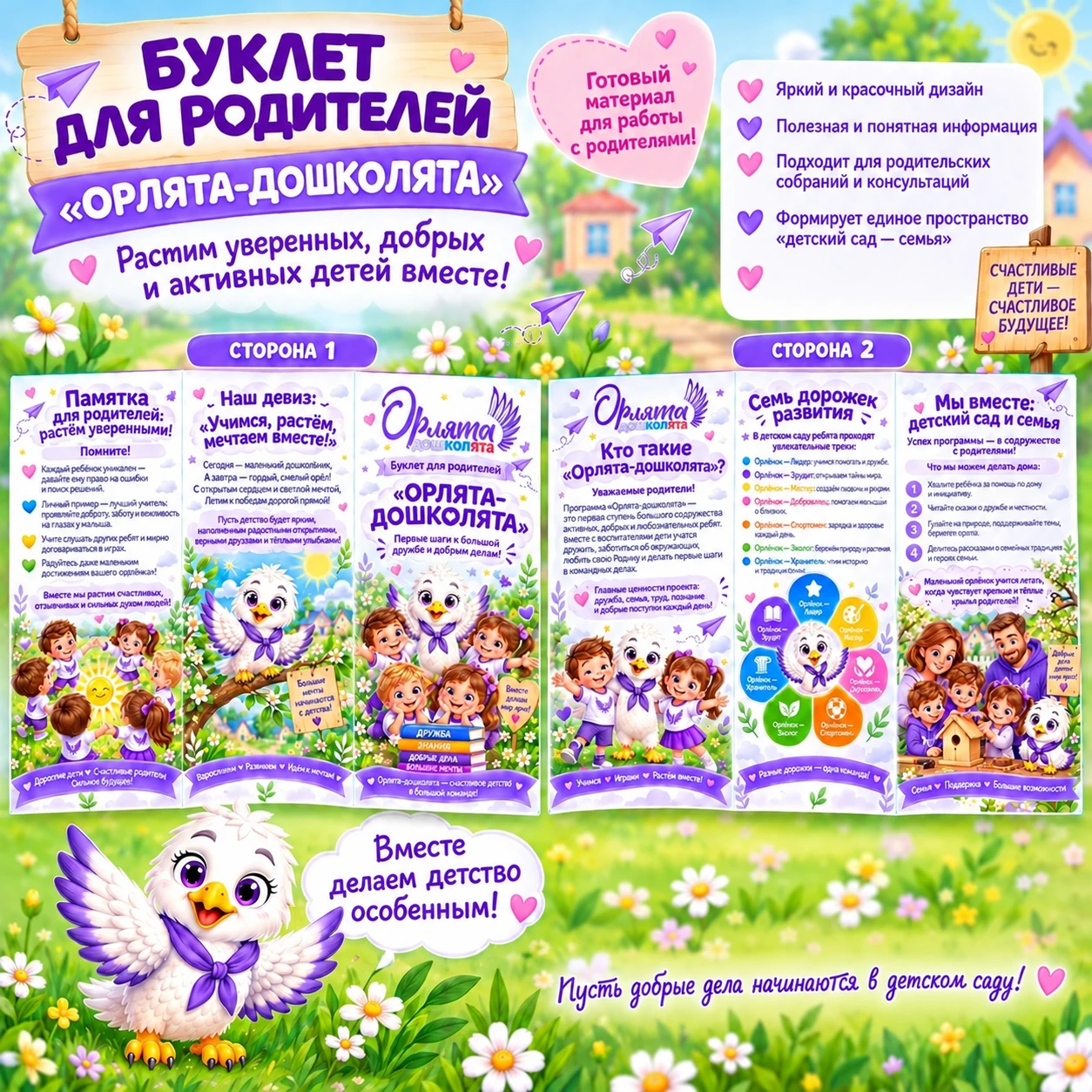 Буклет для родителей «Орлята-дошколята» — обложка