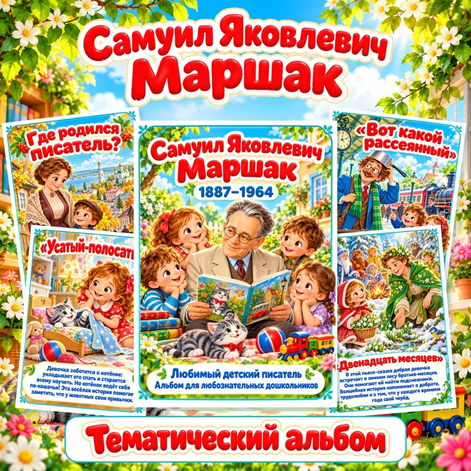 Тематический альбом «Самуил Яковлевич Маршак» — обложка