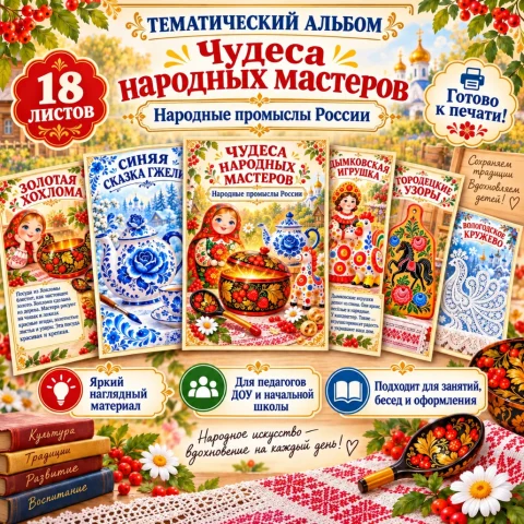 Тематический альбом «Чудеса народных мастеров»