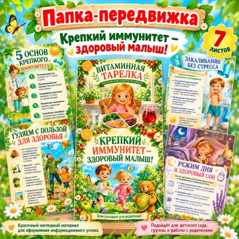 "Папка-передвижка" Крепкий иммунитет