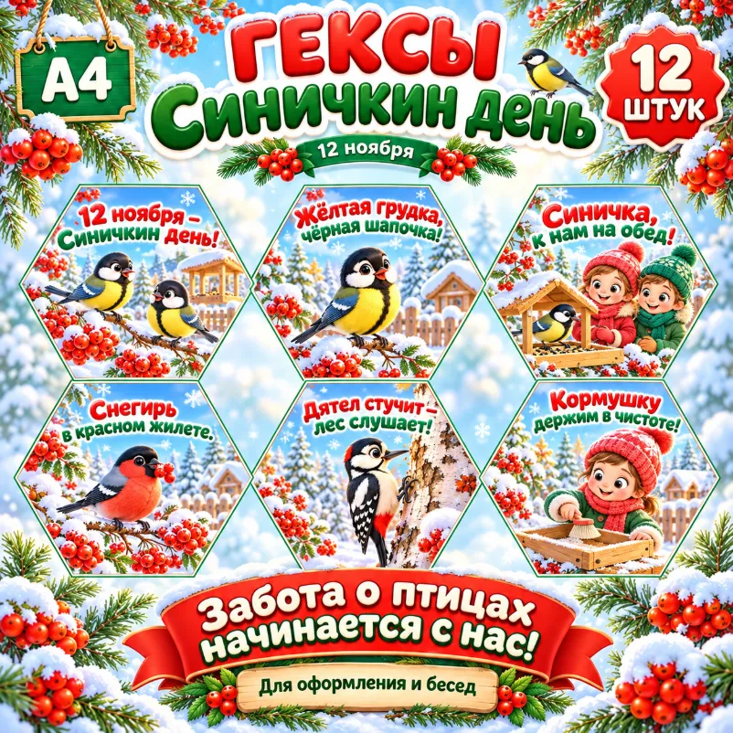 Гексы «Синичкин день» — обложка