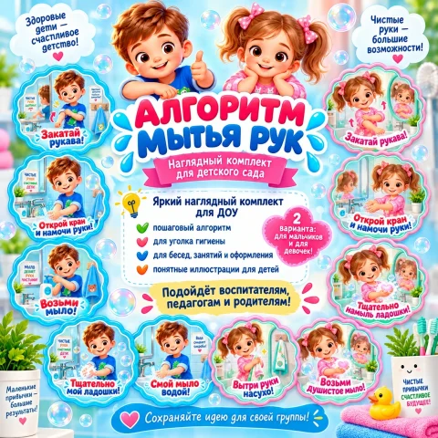 Алгоритм мытья рук