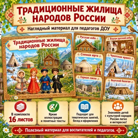 Тематический альбом "Традиционные жилища народов России"