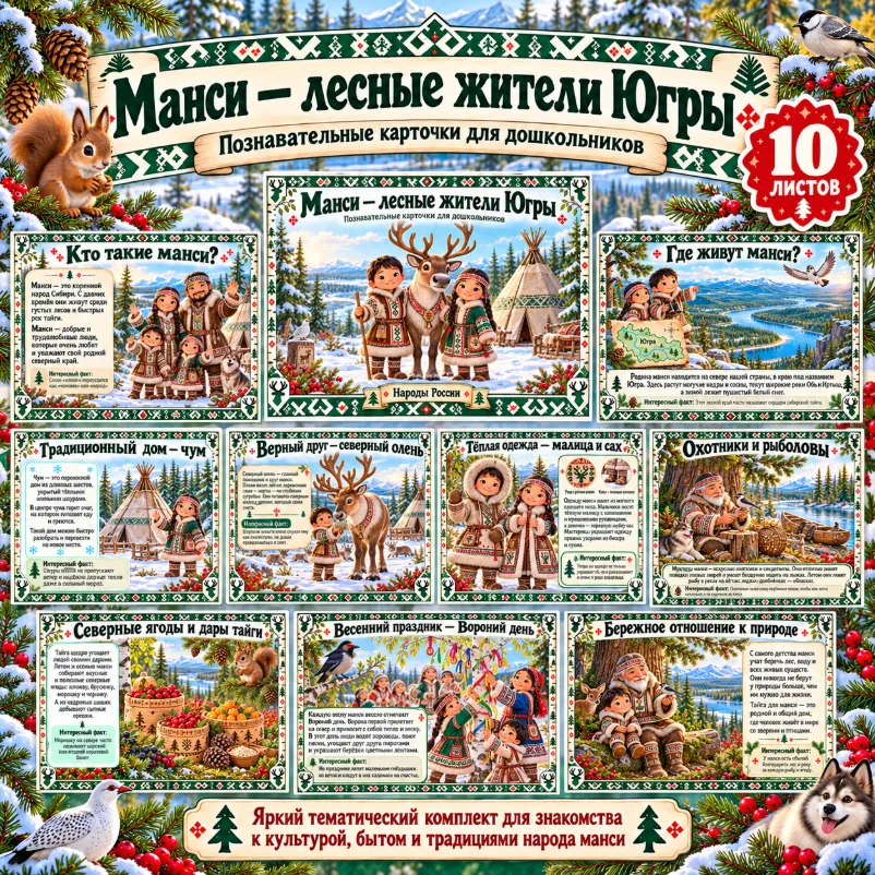 Манси - лесные жители Югры — обложка