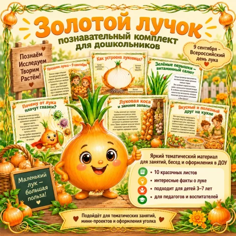 9 сентября - Всемирный день лука "Золотой лучок"