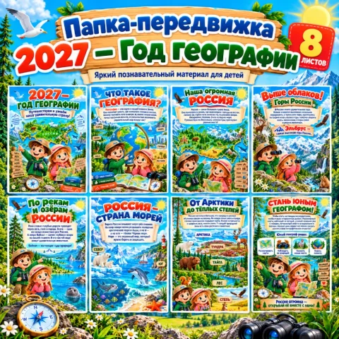 Папка-передвижка «2027 - Год географии»