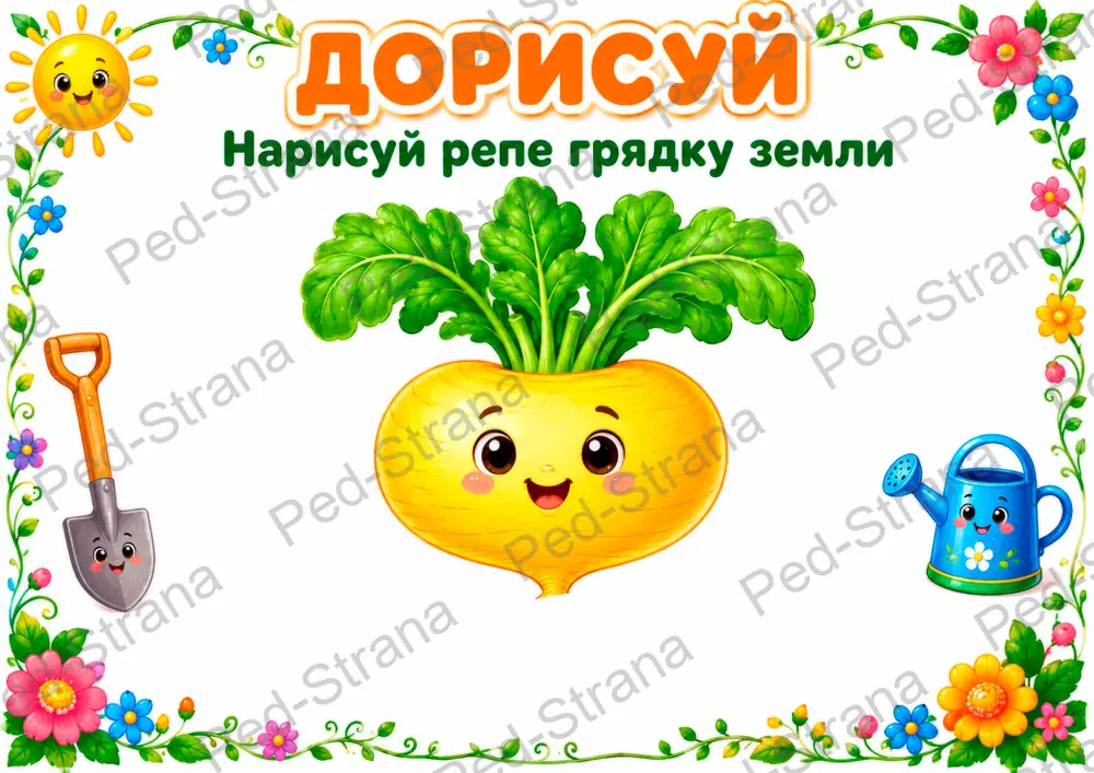 Дорисуй. Овощи — страница-пример 7