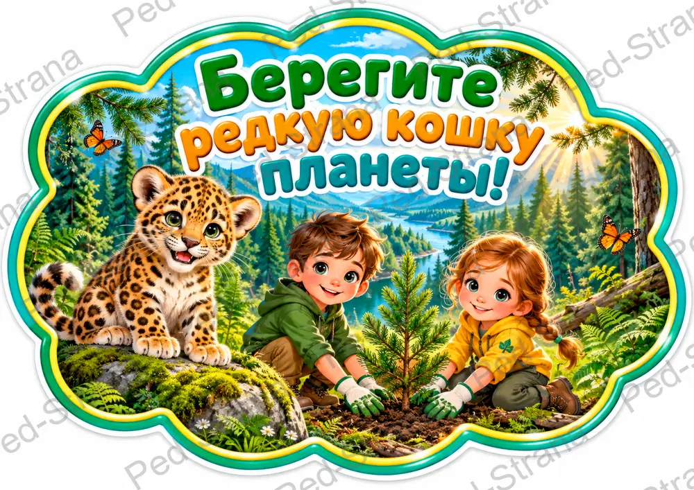 Речевые облачка "День дальневосточного леопарда" — страница-пример 2