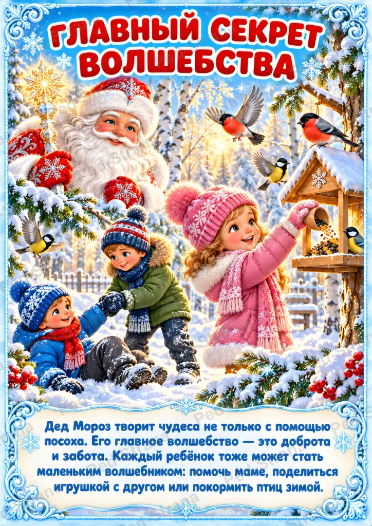 Тематический альбом "18 ноября - День рождения Деда Мороза" — страница-пример 4