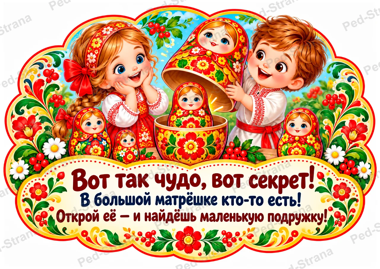 Речевые облачка «Русская матрёшка» — страница-пример 3