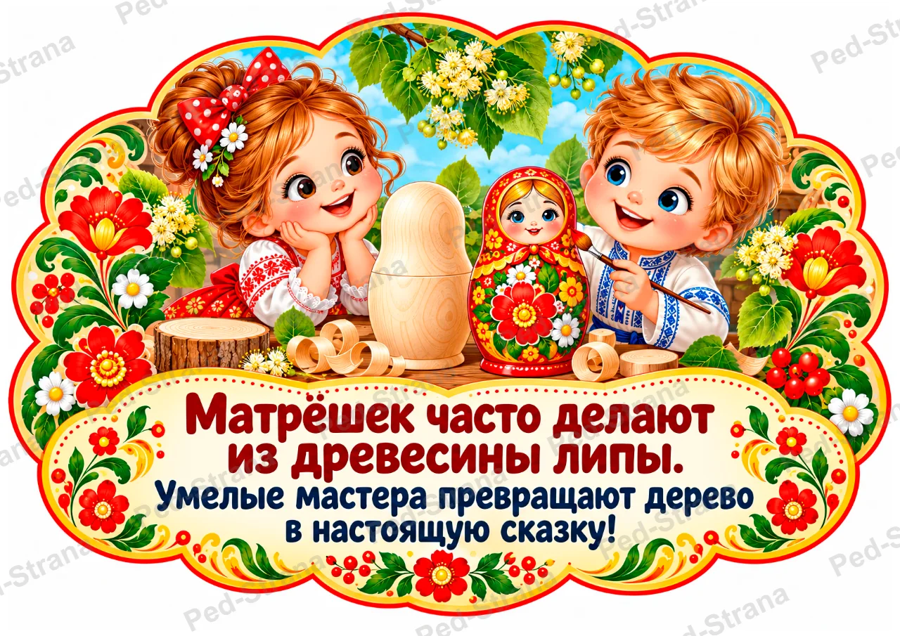 Речевые облачка «Русская матрёшка» — страница-пример 4