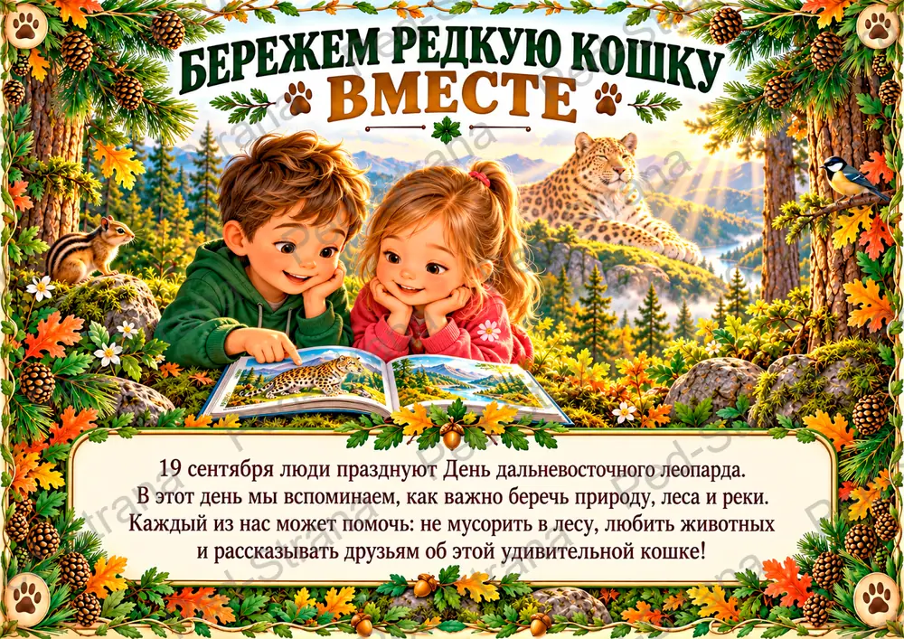 Тематический альбом "19 сентября — День дальневосточного леопарда" — страница-пример 17