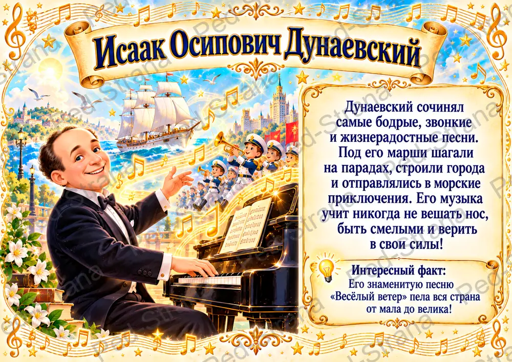 Тематический альбом "Великие композиторы" — страница-пример 17
