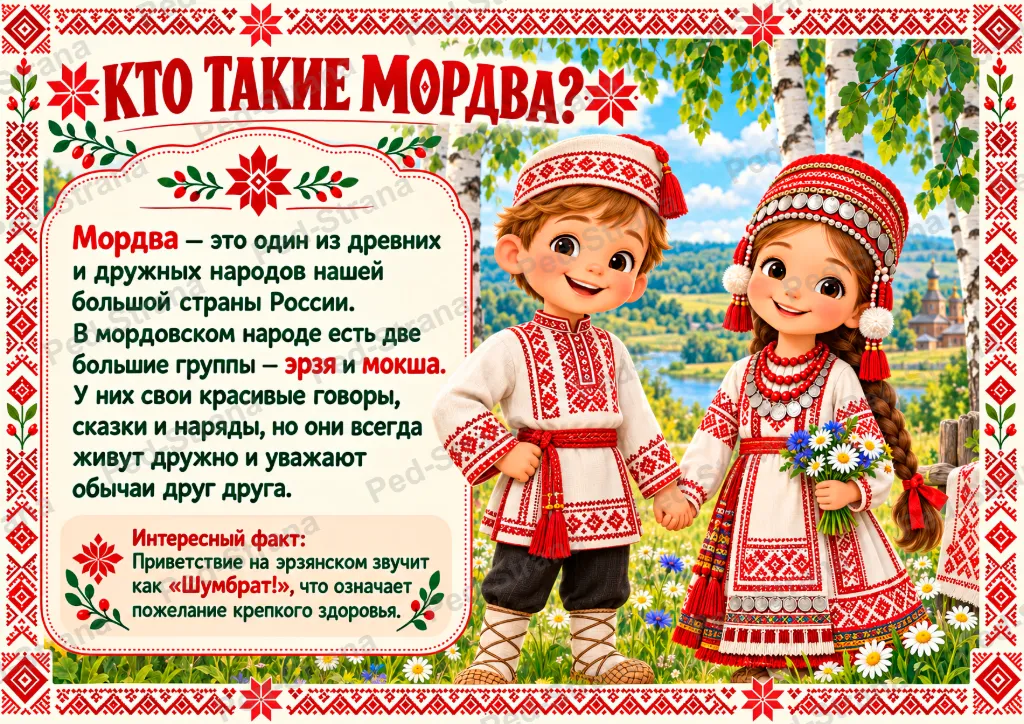 Народы России: Мордва — страница-пример 1