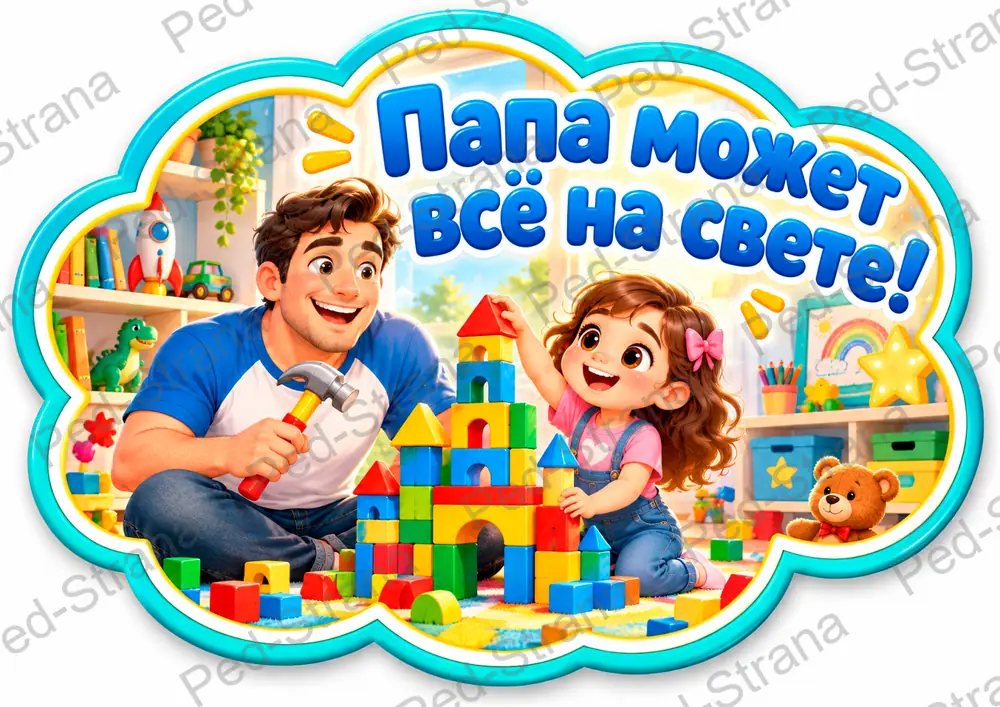 Речевые облачка ко Дню отца — страница-пример 3
