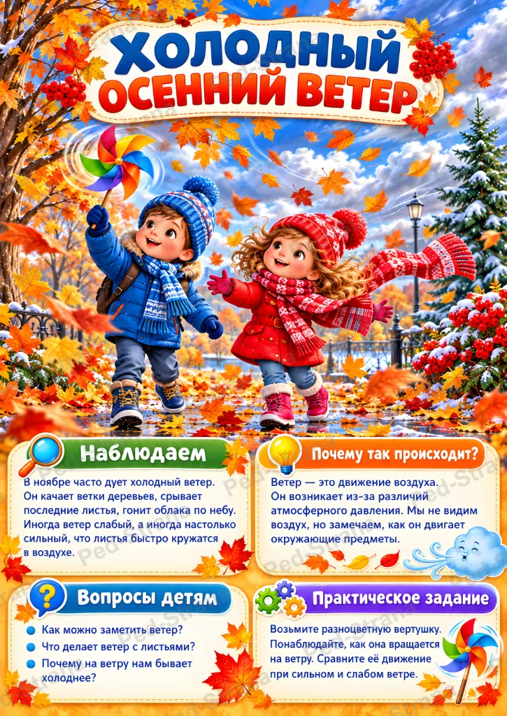 Картотека наблюдений в ноябре — страница-пример 2