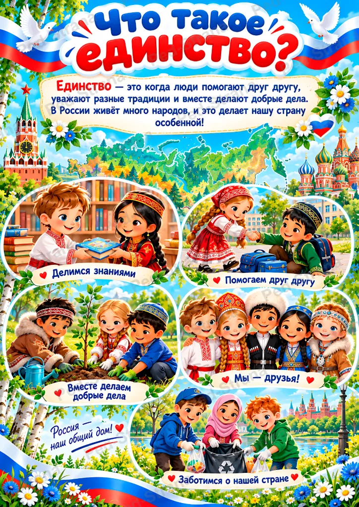 Папка-передвижка «День народного единства» — страница-пример 1