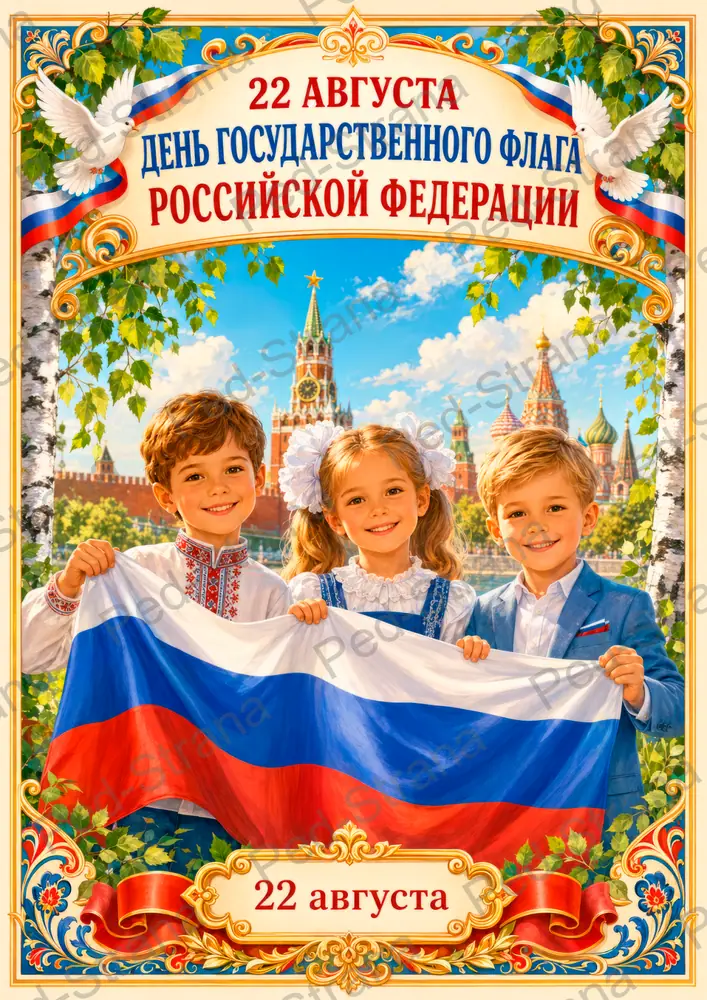 Папка - передвижка "22 августа - День Государственного флага РФ" — страница-пример 2