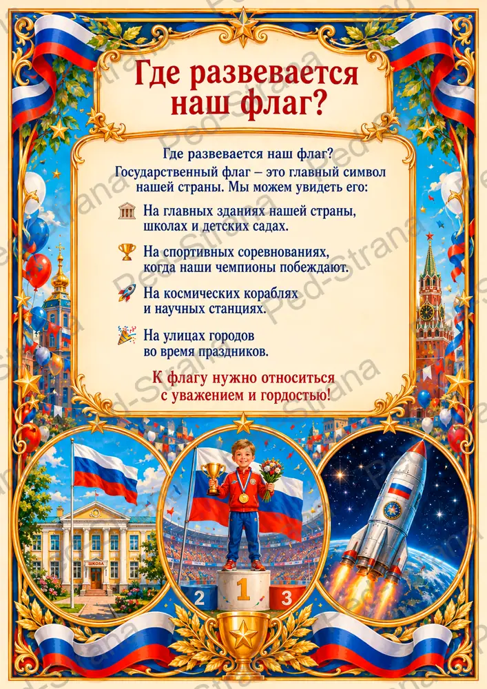 Папка - передвижка "22 августа - День Государственного флага РФ" — страница-пример 5