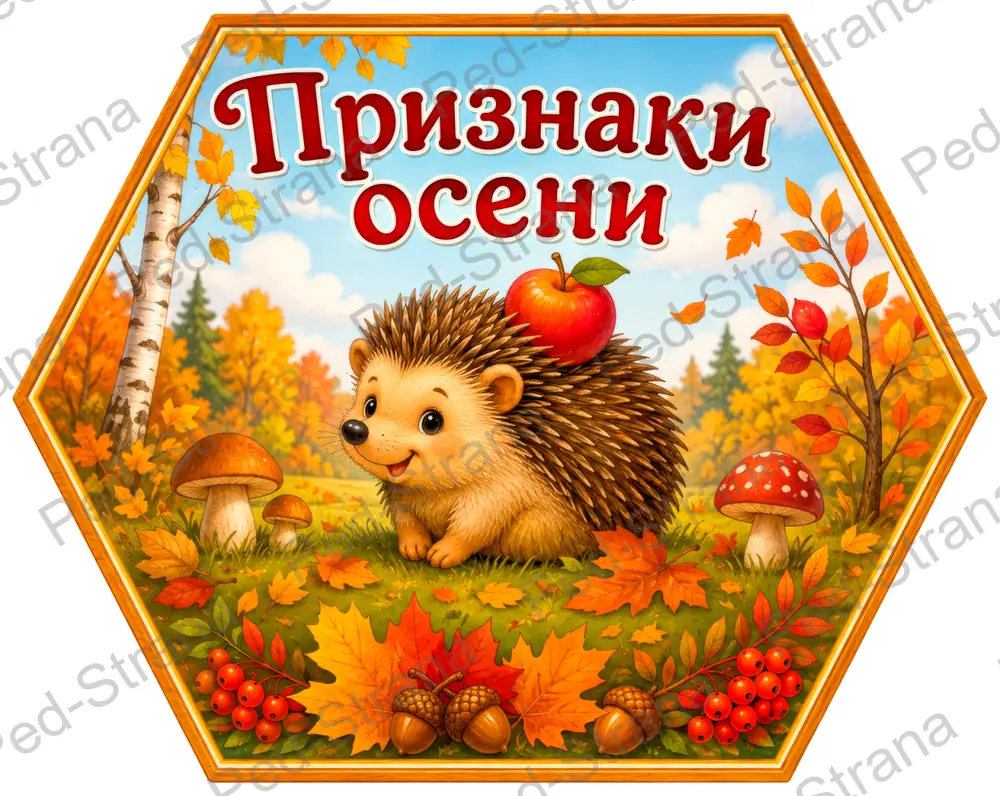 Гексы «Признаки осени» — страница-пример 2