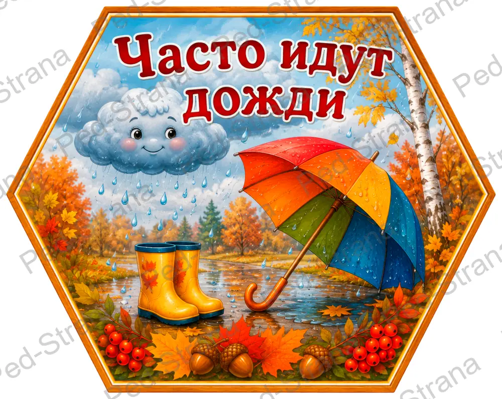 Гексы «Признаки осени» — страница-пример 4